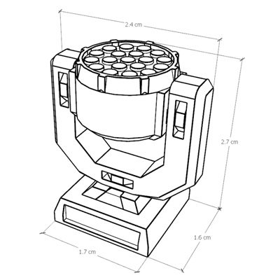 Wash moving head light (10pcs / group)